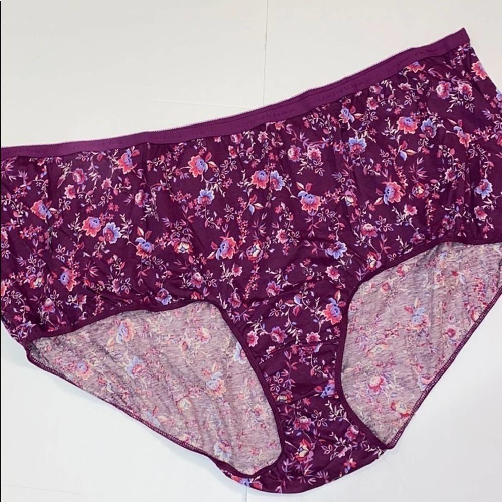 Comfort choice (3) 100% Cotton Brief Panties 16 - Picture 3 of 4